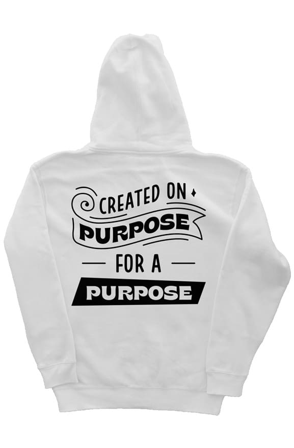 Deqenereret mesh Tegne forsikring CREATED ON PURPOSE FOR A PURPOSE Heavyweight Hoodie | Styled Faith Co